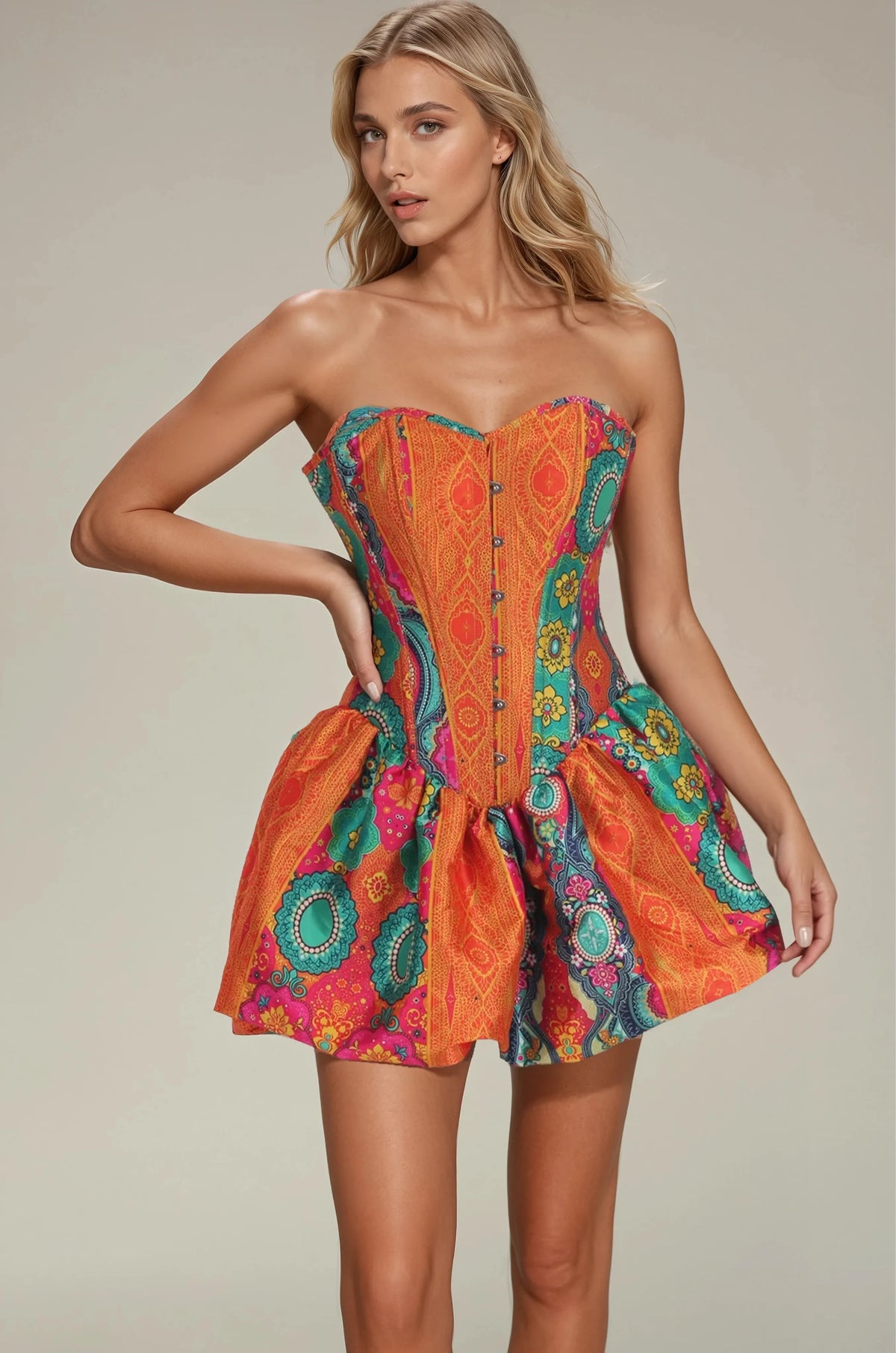 Tyler Vivid Carnival Custom Made Corset Dress