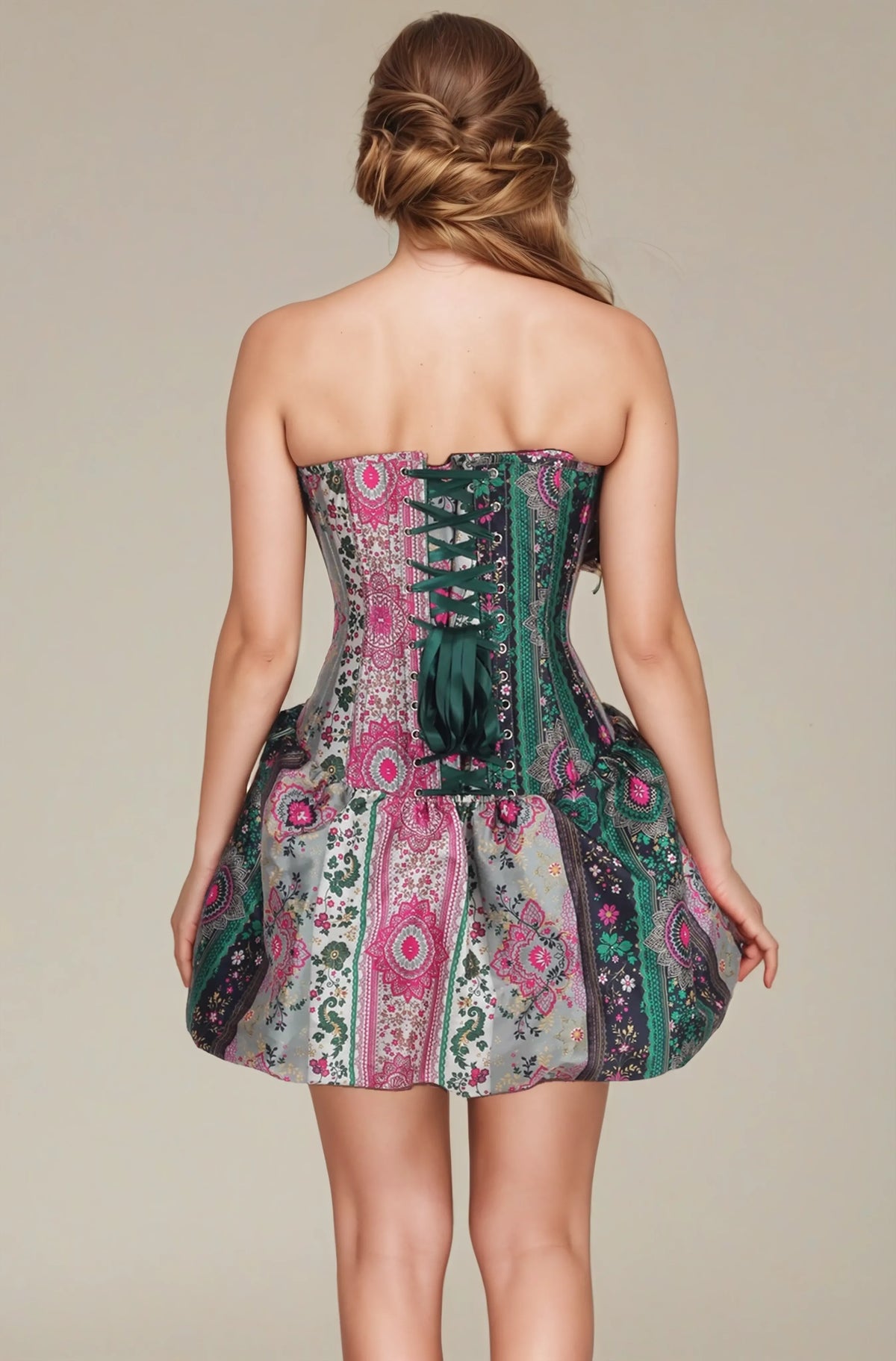 Maxine Lace Ensemble Custom Made Corset Dress