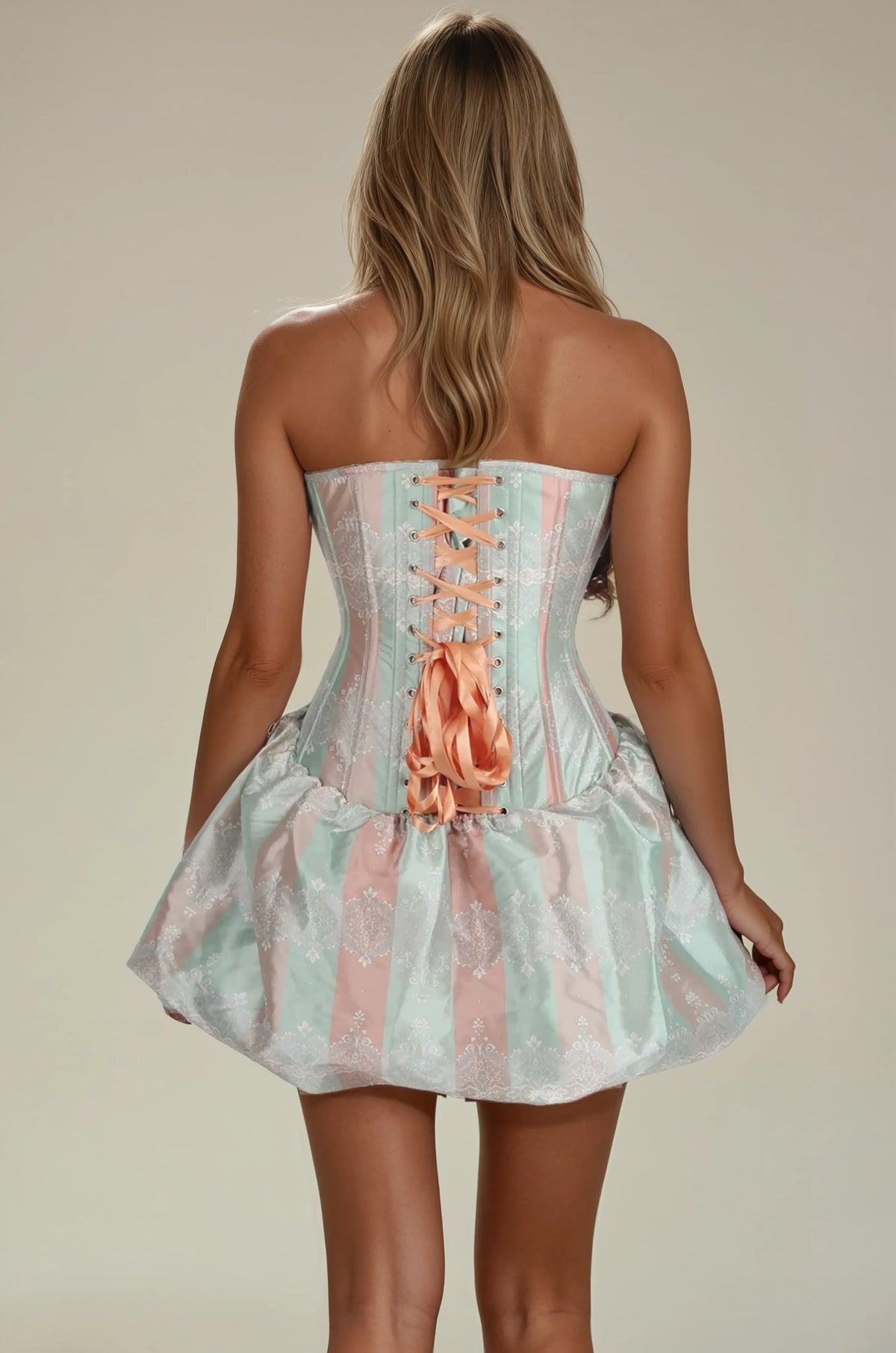 Hayes Lace Ensemble Custom Made Corset Dress