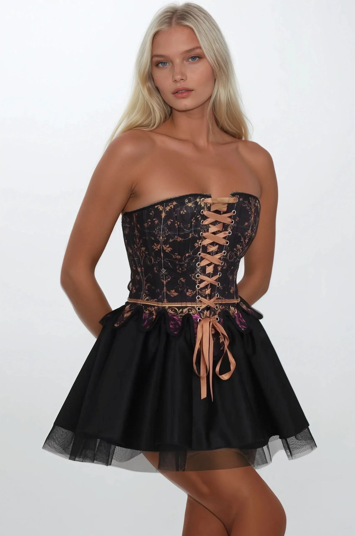 Teina Metallic Foil Luxe Fusion Custom Made Corset