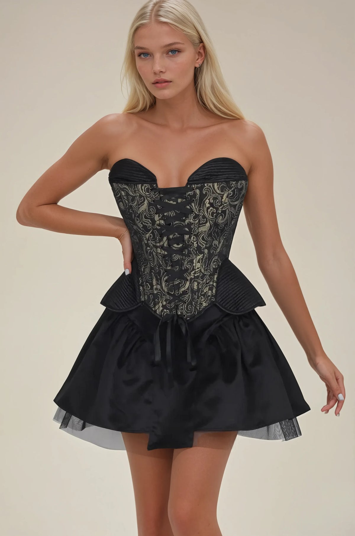 Latreece Brocade Overbust Custom Made Corset