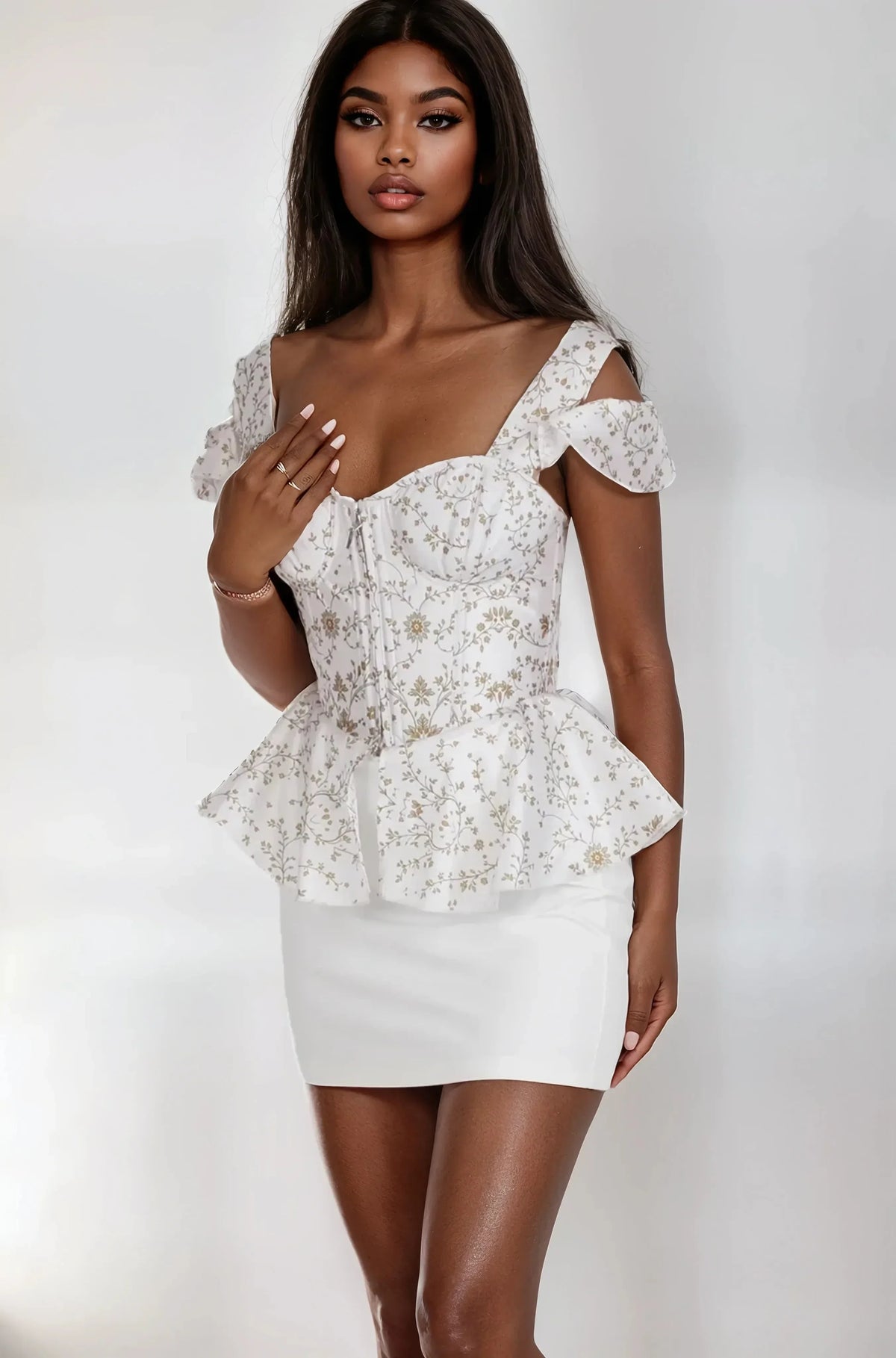 Kimberlye Ivory Vine Élan Edition Custom Made Corset