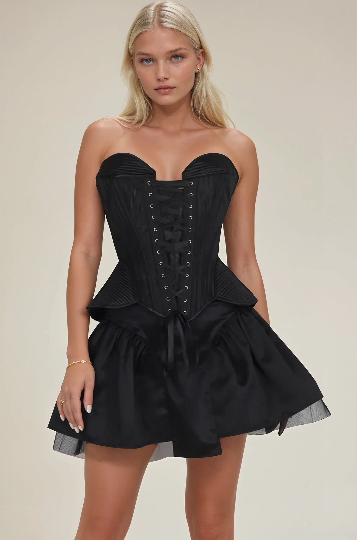 Cheslea Black Overbust Custom Made Corset