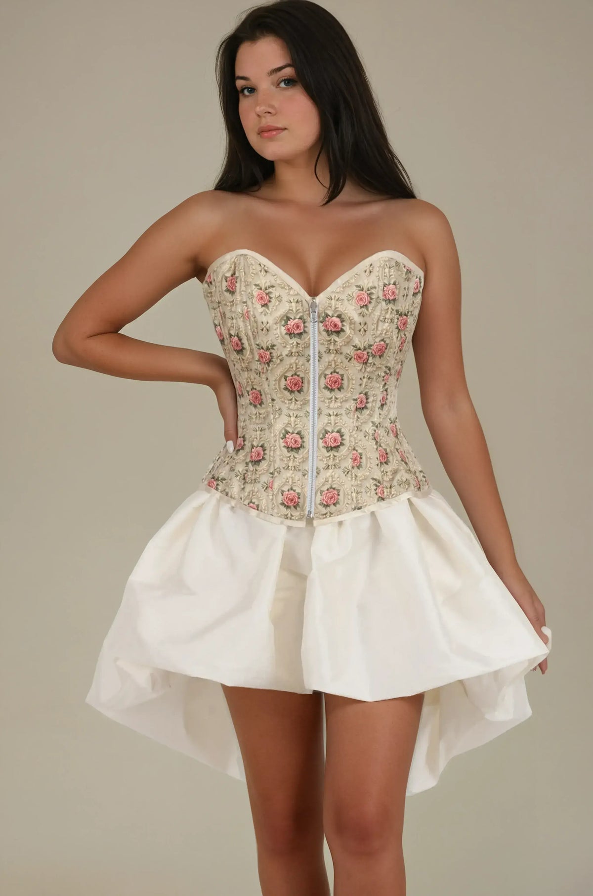 Ella Baroque Rose Reversible Corset