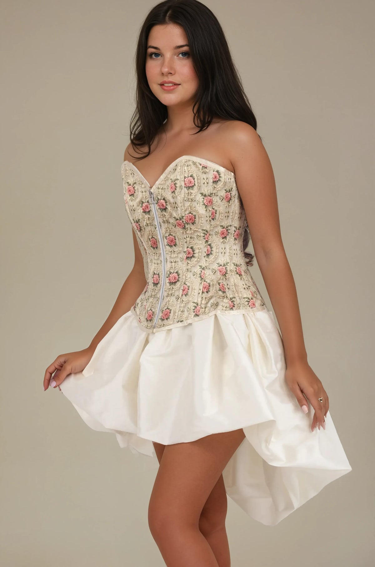 Ella Baroque Rose Reversible Corset