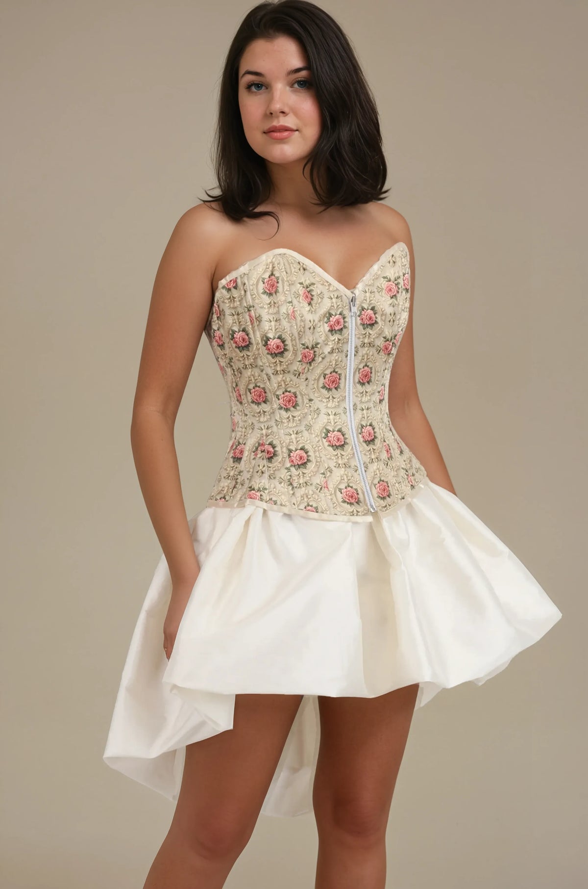 Ella Baroque Rose Reversible Corset