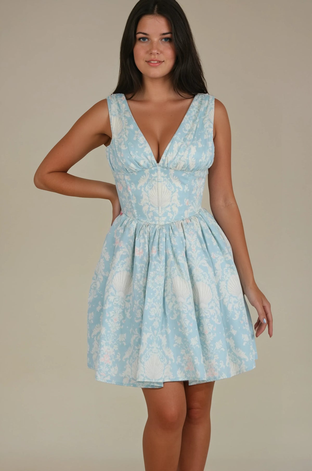 Sterling Baroque Shell Corset Dress