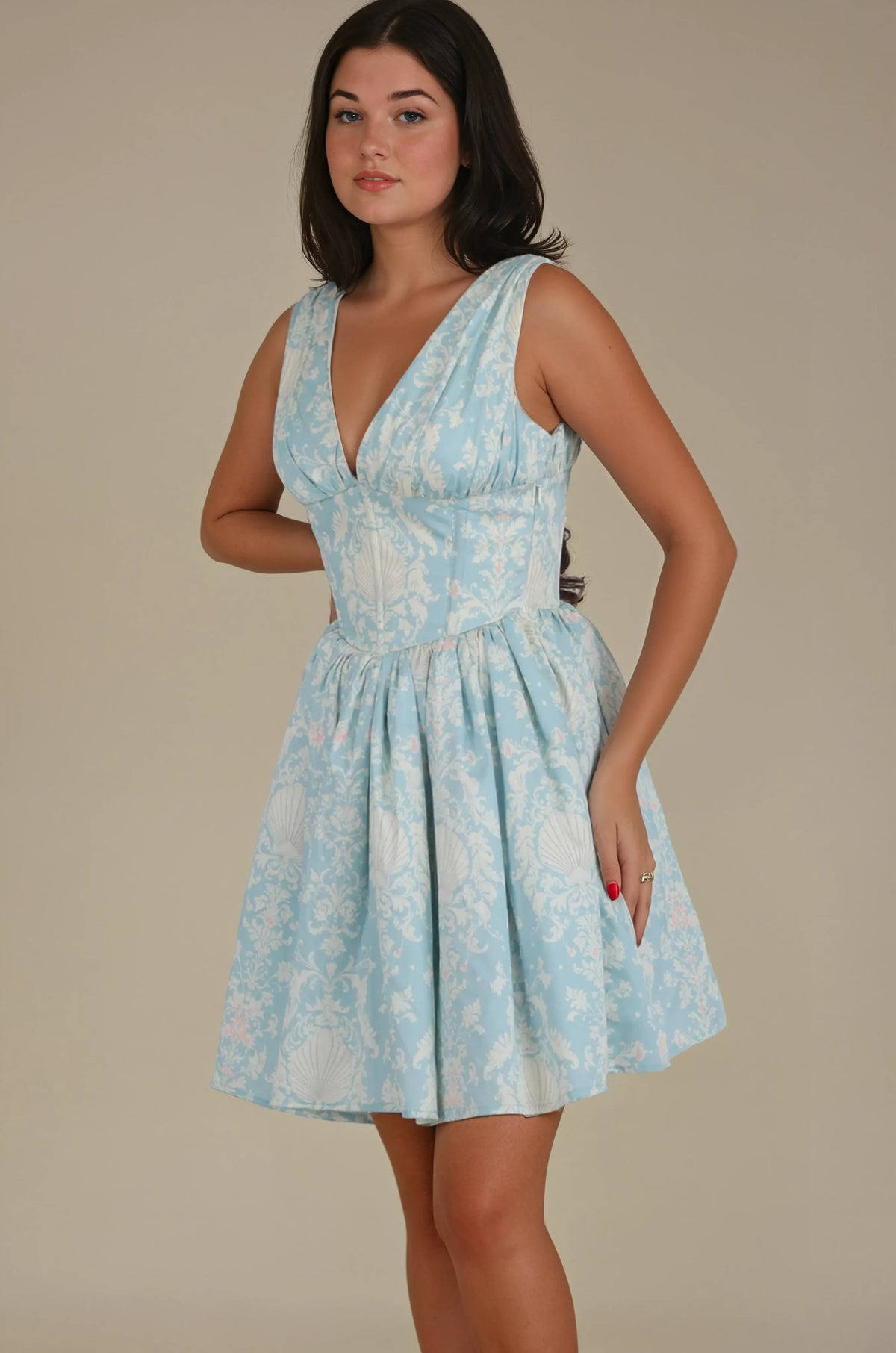 Sterling Baroque Shell Corset Dress