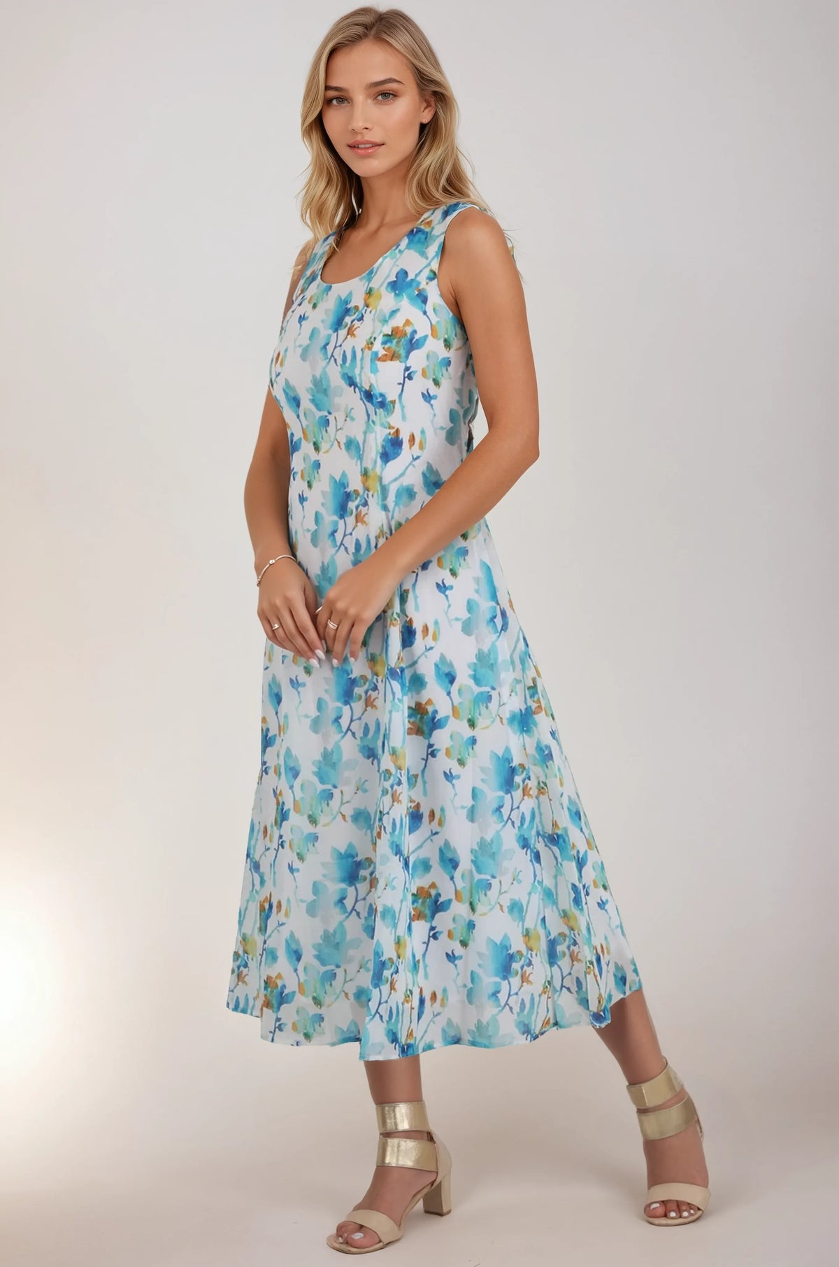 Bowen Floral Print Georgette Dress