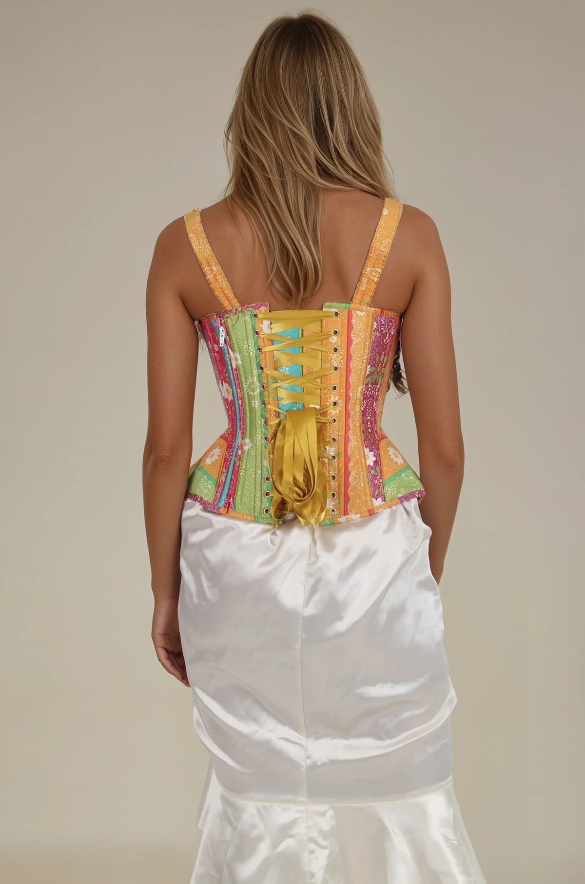Shirley Whimsical Floral Overbust Corset