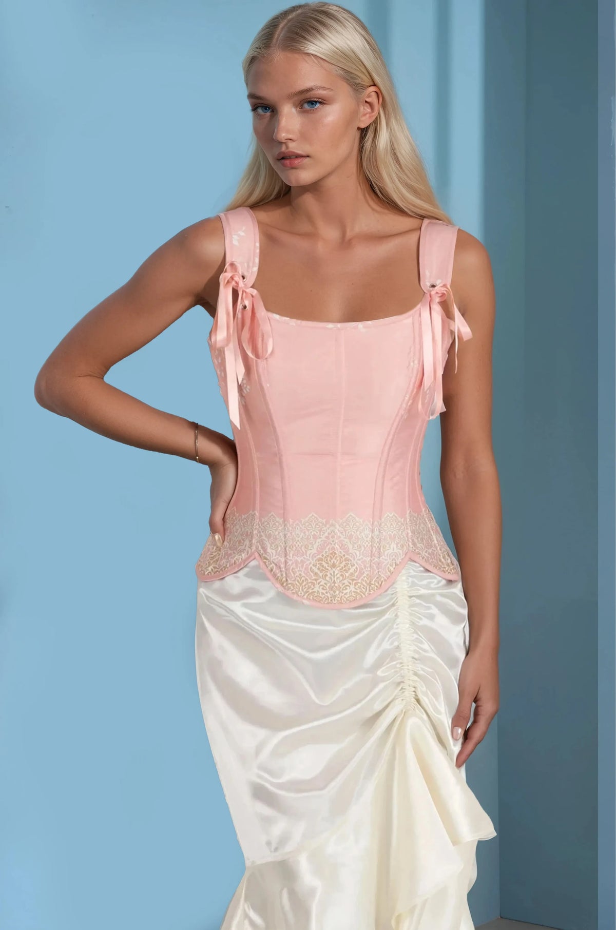 Stormi Pink Custom Made Overbust Corset