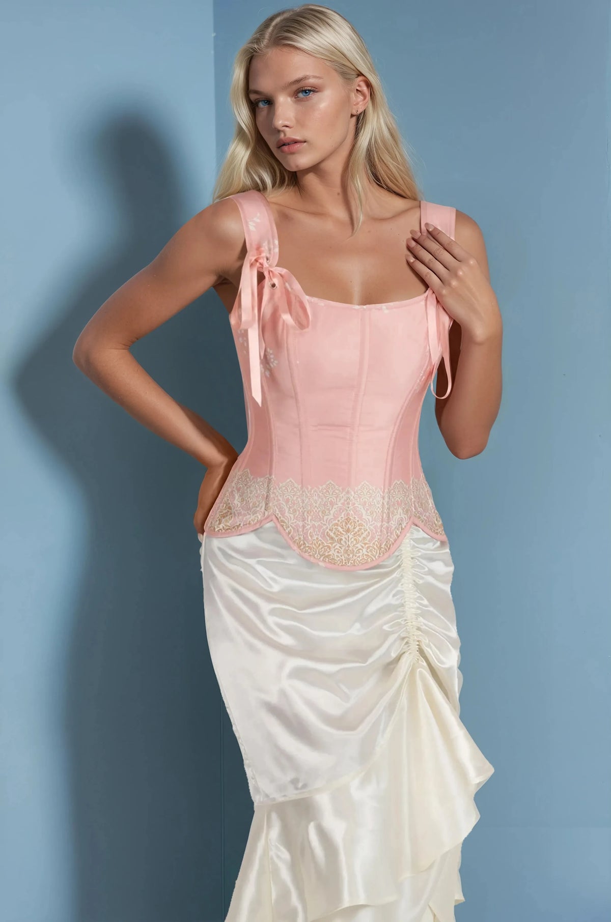 Stormi Pink Custom Made Overbust Corset