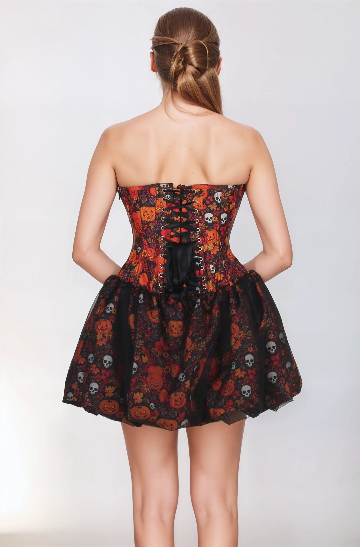Zane Pumpkin Harvest Haunt Custom Made Corset Dress