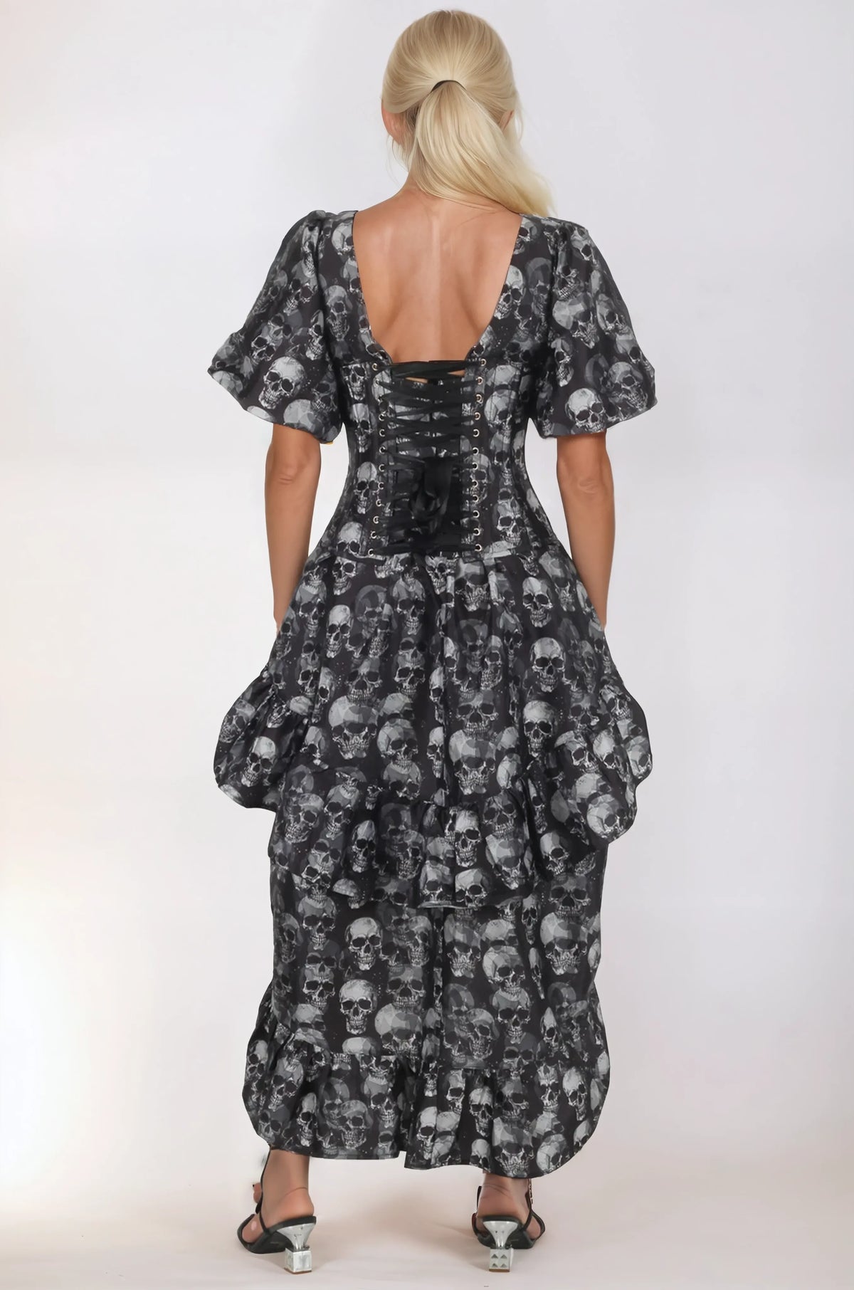 Cleo Gothic Skull Custom Made Corset Dress
