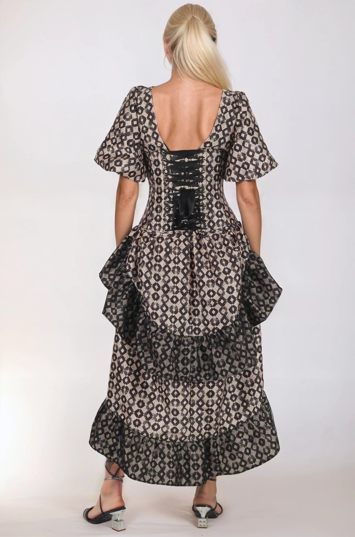 Sawyer Haunted Harlequin Custom Made Corset Dress