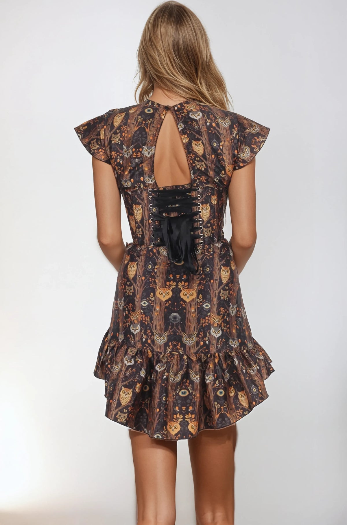 Jayce Forest Owl Custom Made Corset Dress