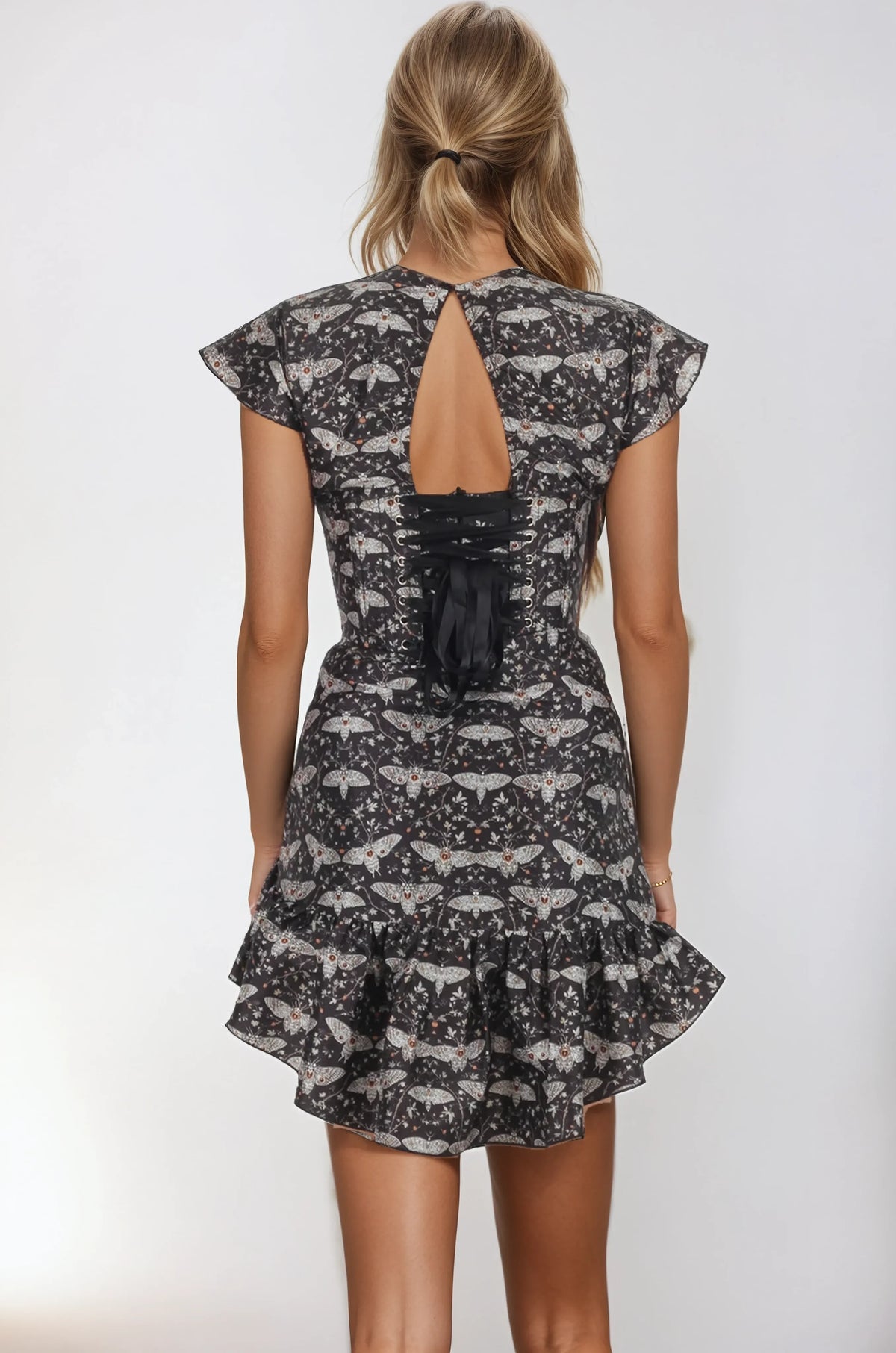 Davina Moth Night Sky Custom Made Corset Dress