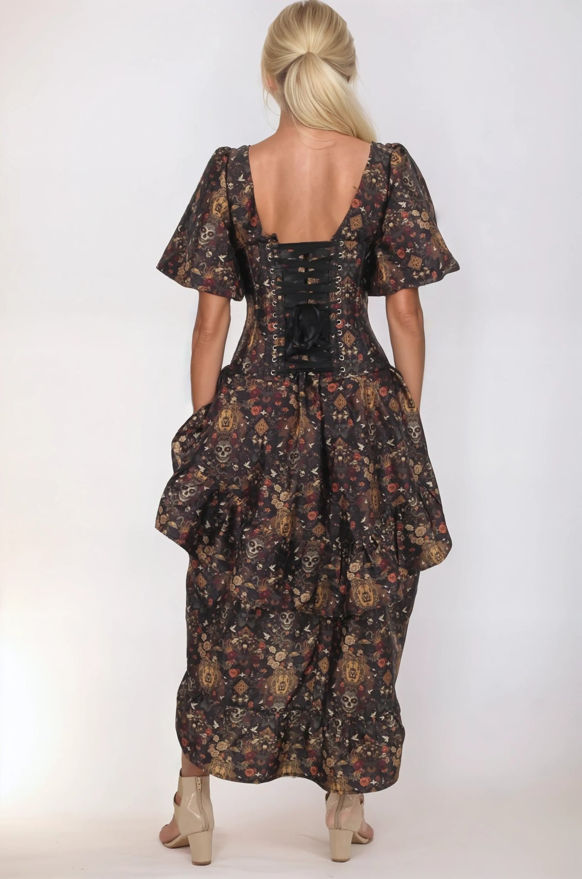 Blair Floral Gothic Custom Made Corset Dress