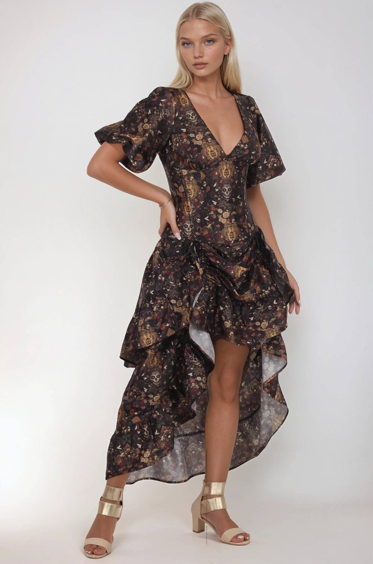 Blair Floral Gothic Corset Dress