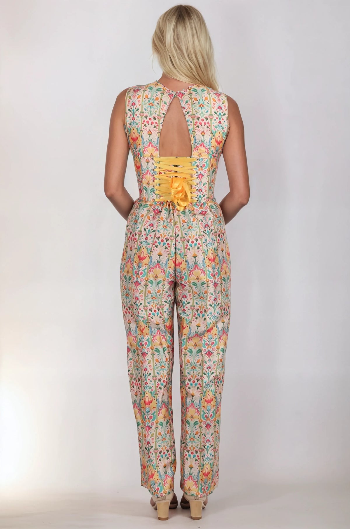 Noa Vibrant Garden Corset Jumpsuit
