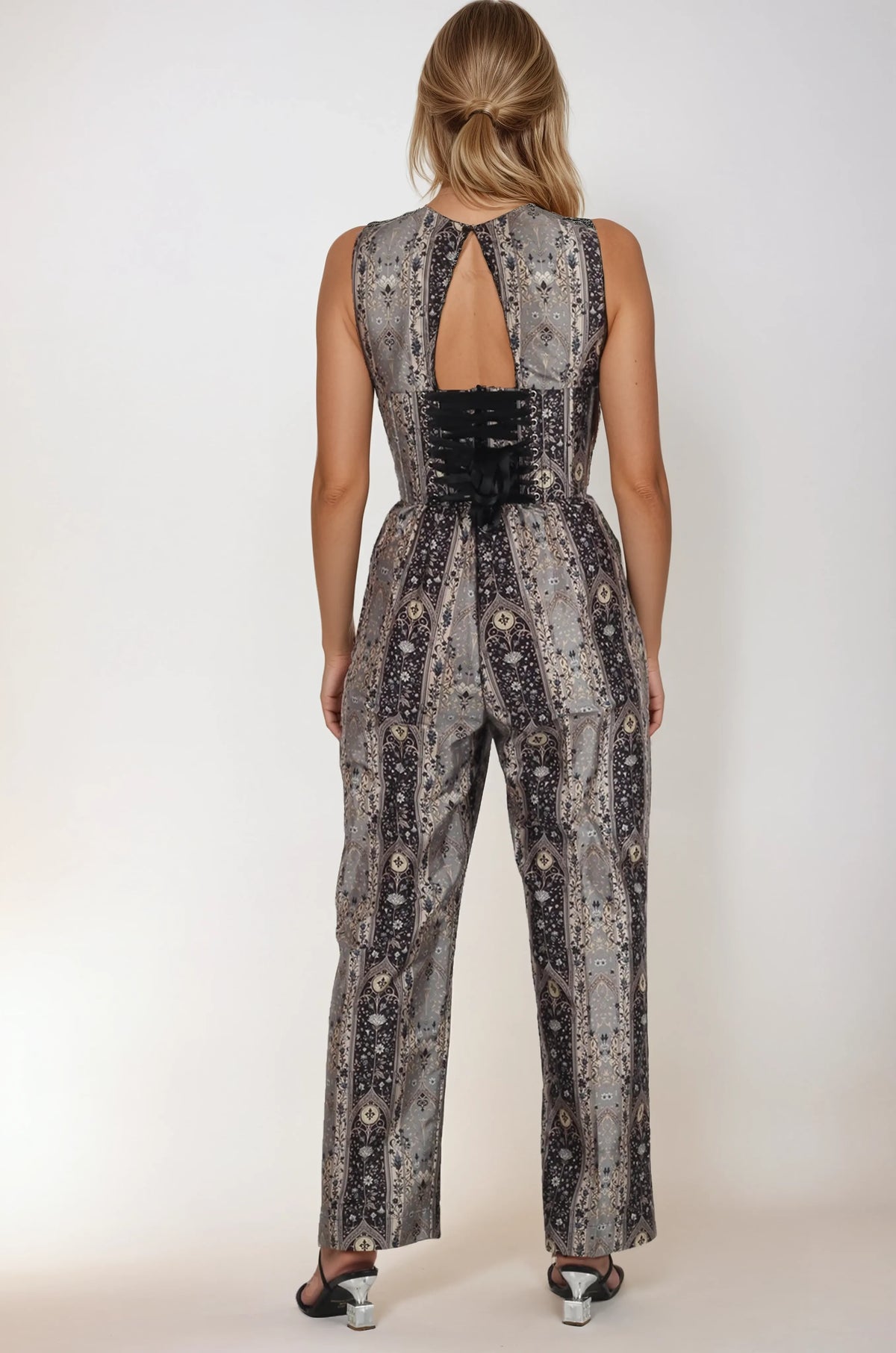 Adriel Tapestry Inspired Corset Jumpsuit