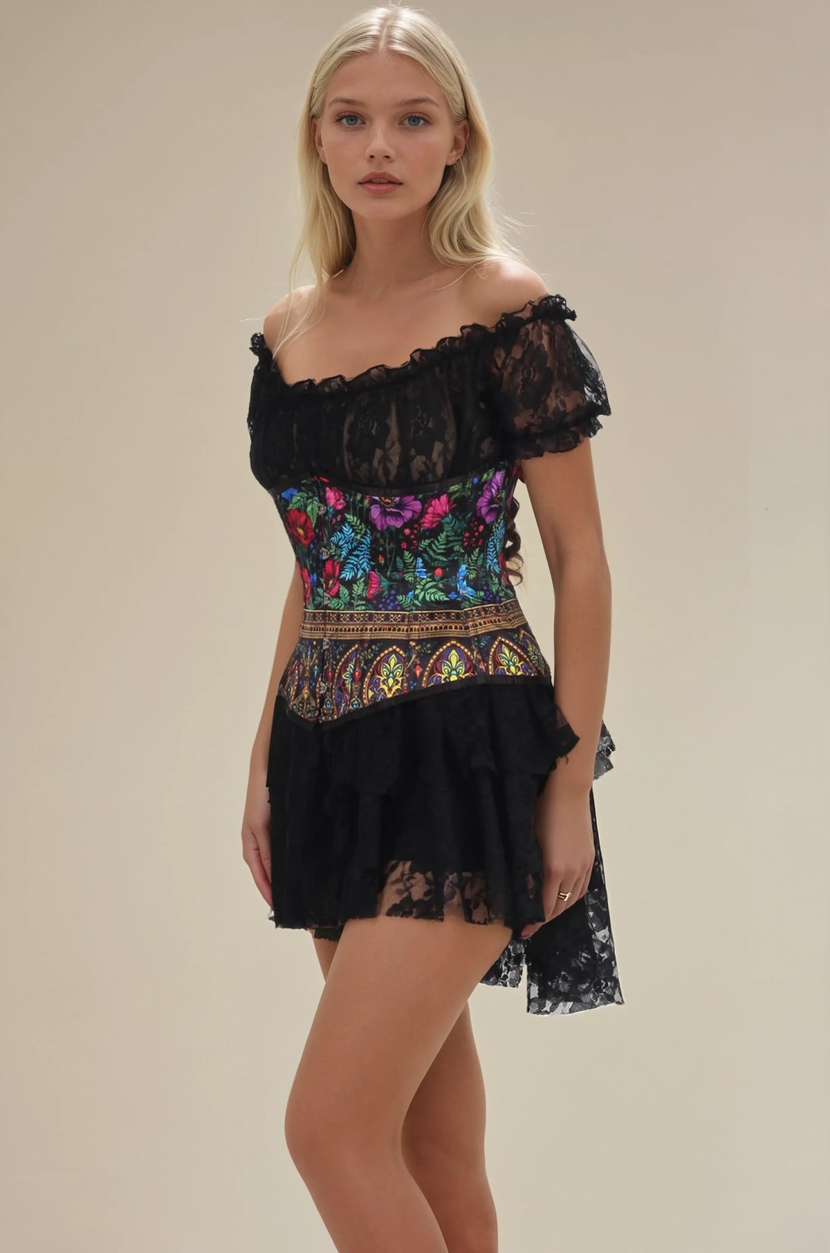 Darrylin Gothic Bloom Radiance Corset
