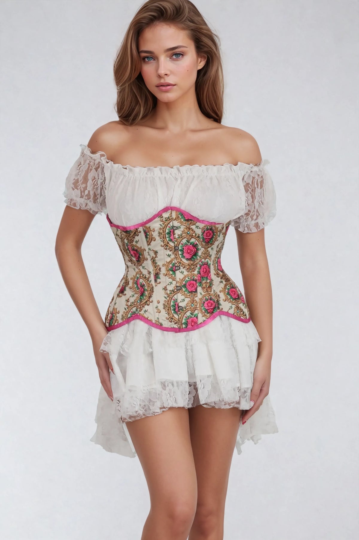 Marla Satin Curvy Corset