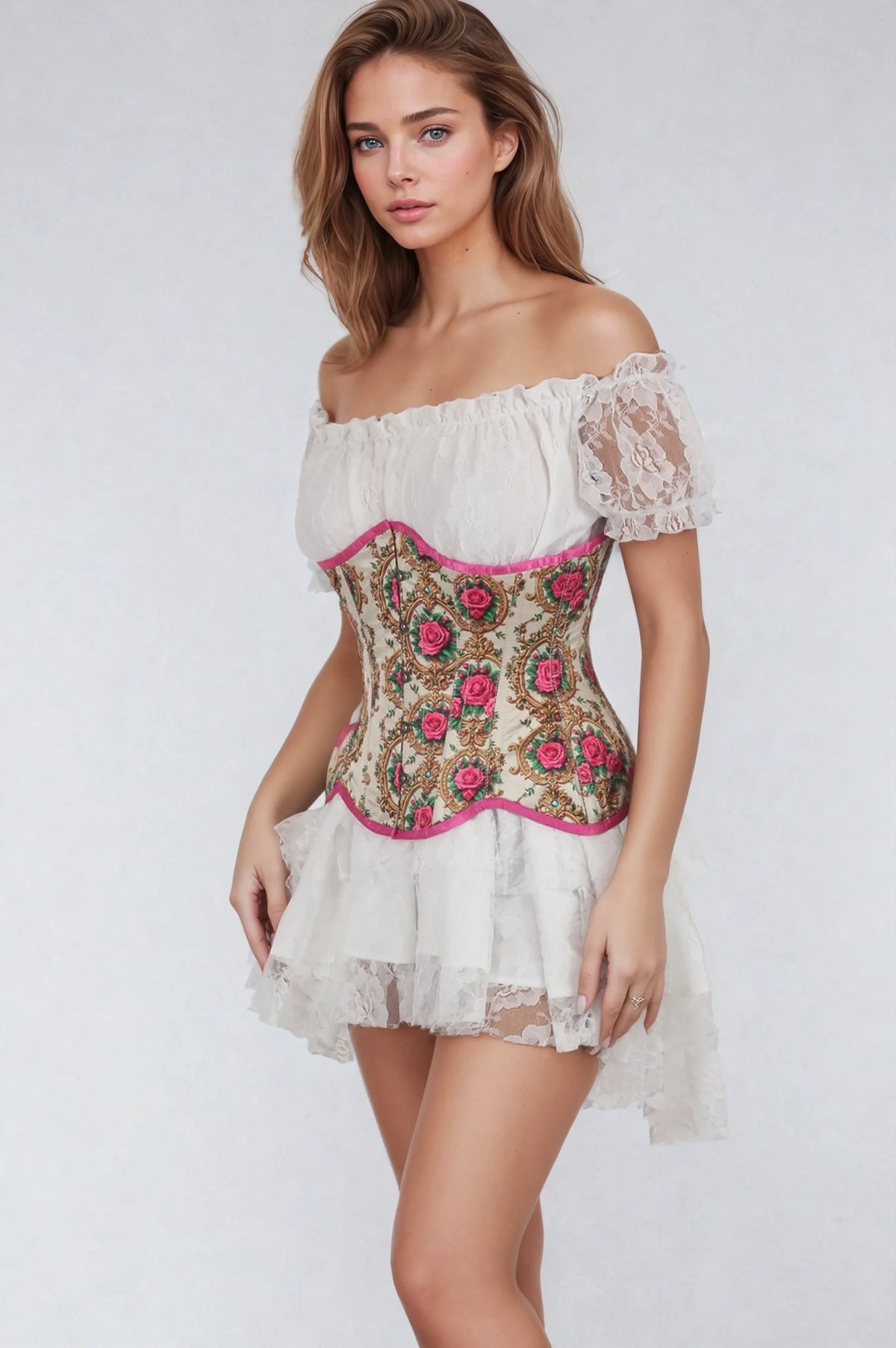 Marla Satin Curvy Corset