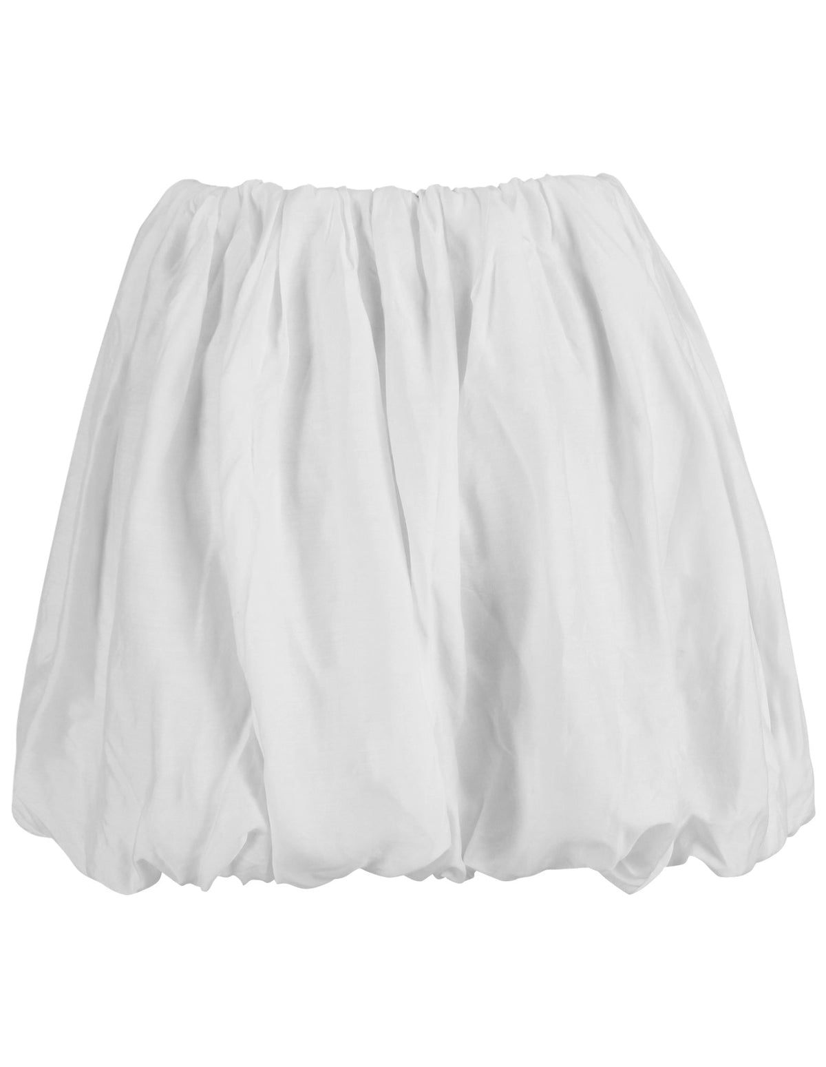 Jennessa Bubble White Mini Skirt