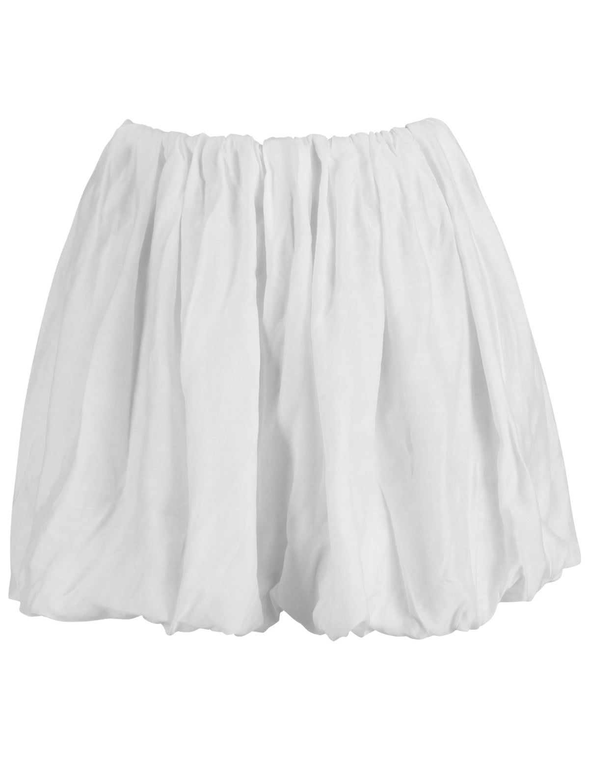 Jennessa Bubble White Mini Skirt