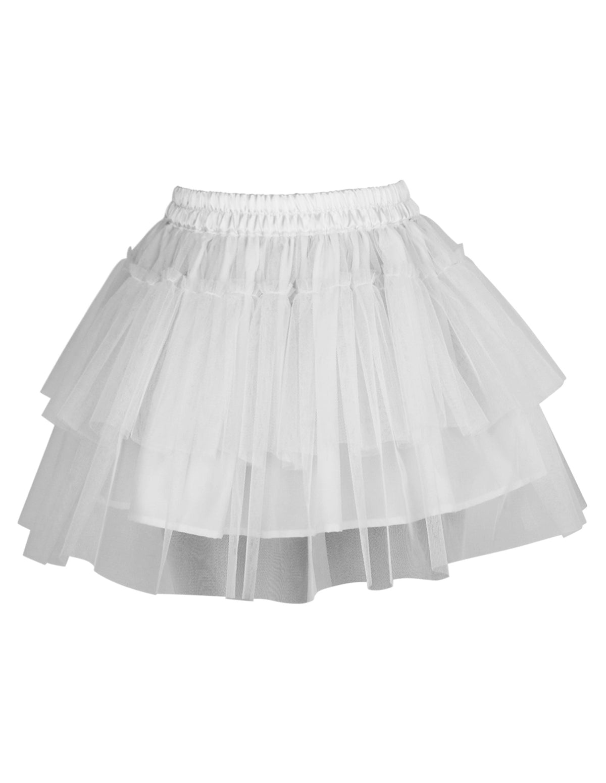 Albertina Layered white Tulle Skirt