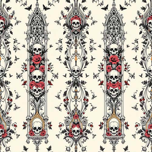 Skull & Scroll Cathedral – Gothic Bloom Reliquary