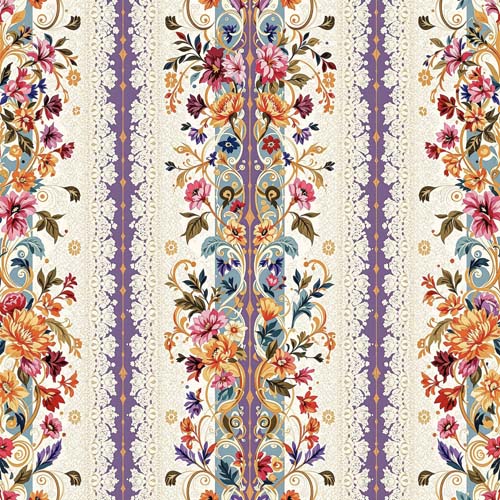 Victorian Scroll Lace – Royal Bloom Cascade
