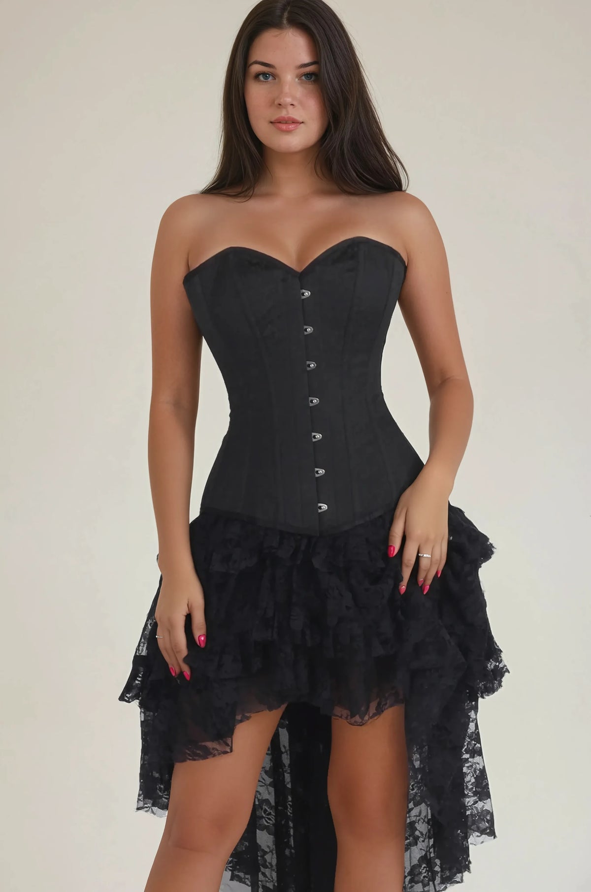 CD-150 - Black Gothic Overbust Corset