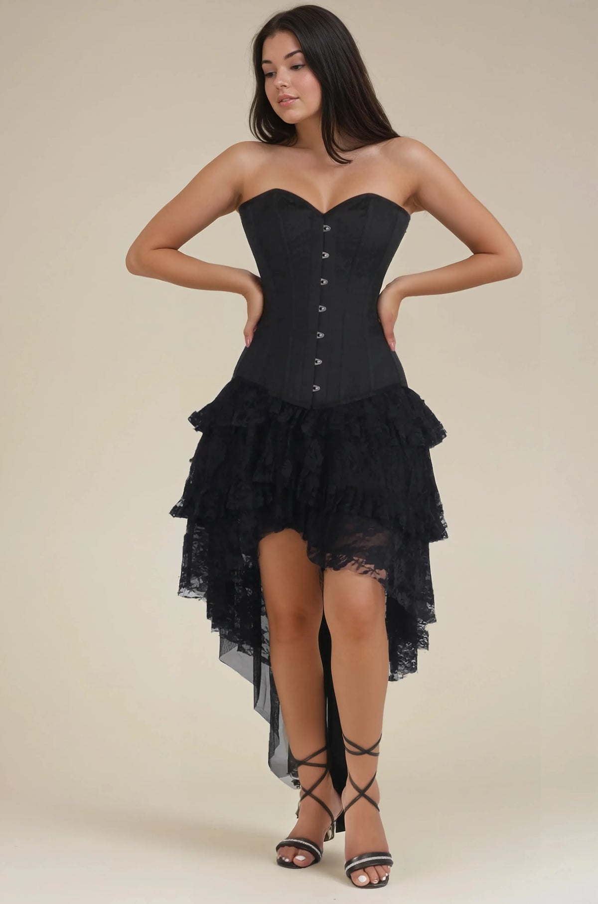 CD-150 - Black Gothic Overbust Corset