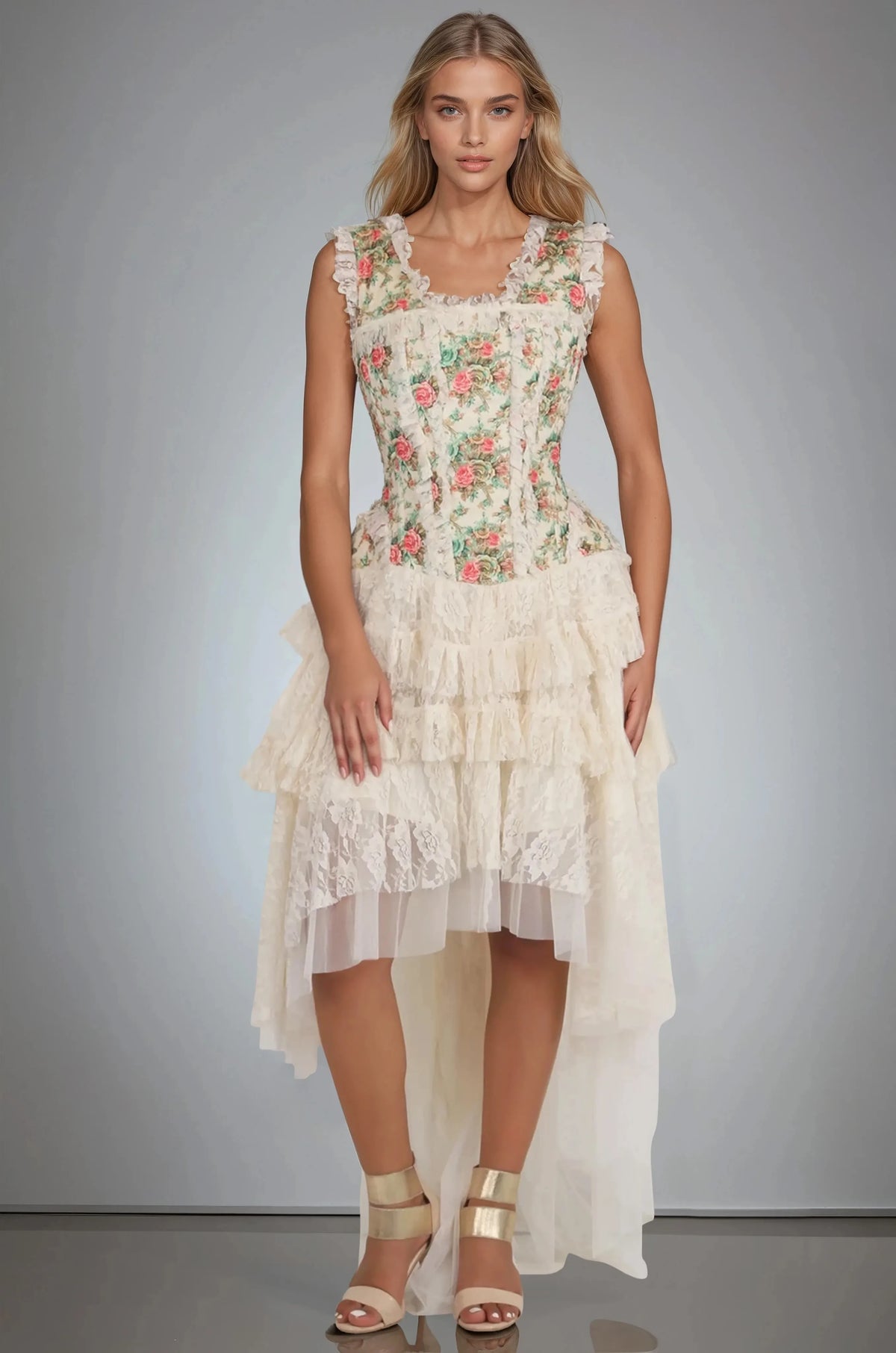 Leighton Victorian Inspired Corset Dress