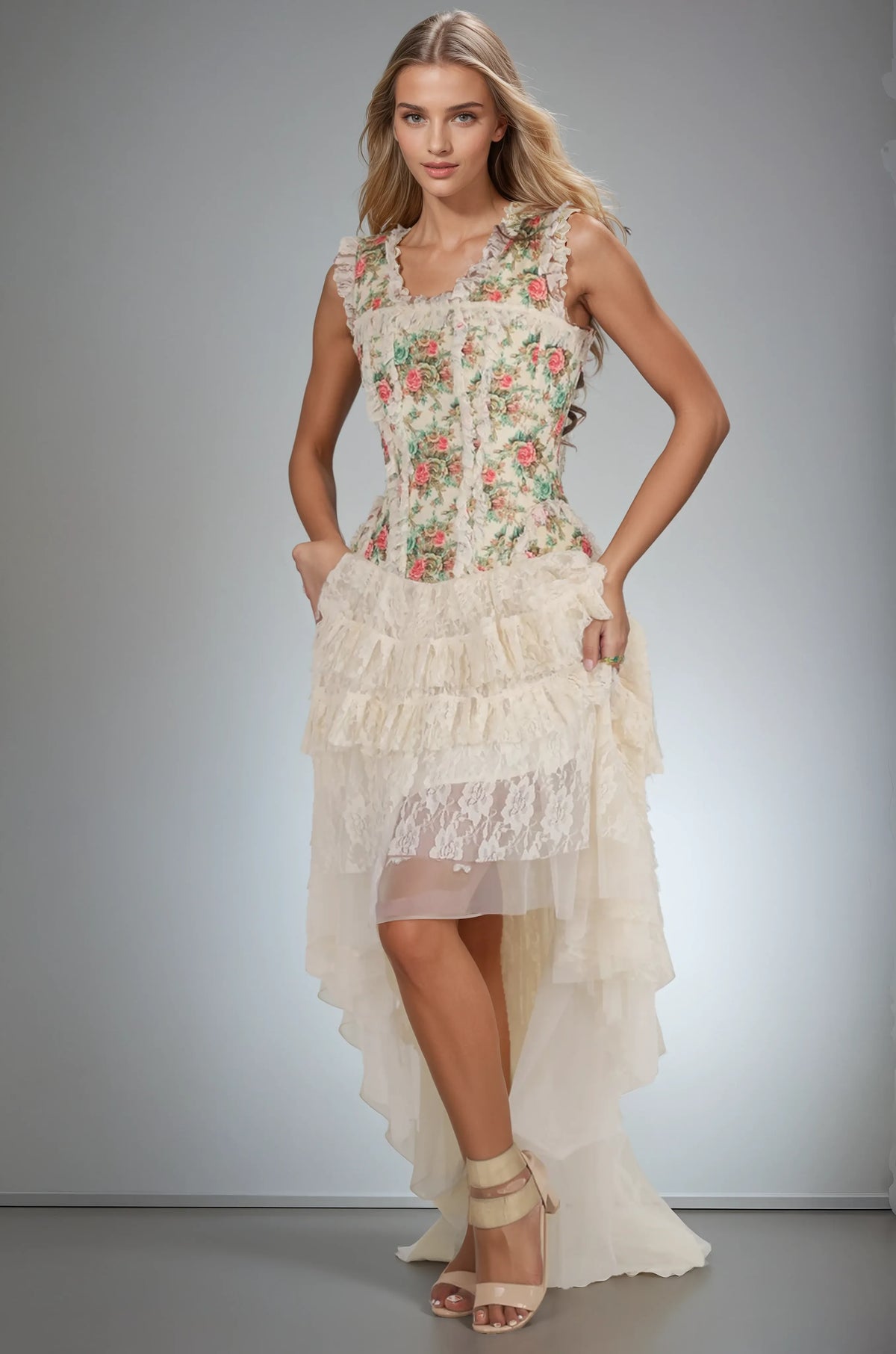 Leighton Victorian Inspired Corset Dress