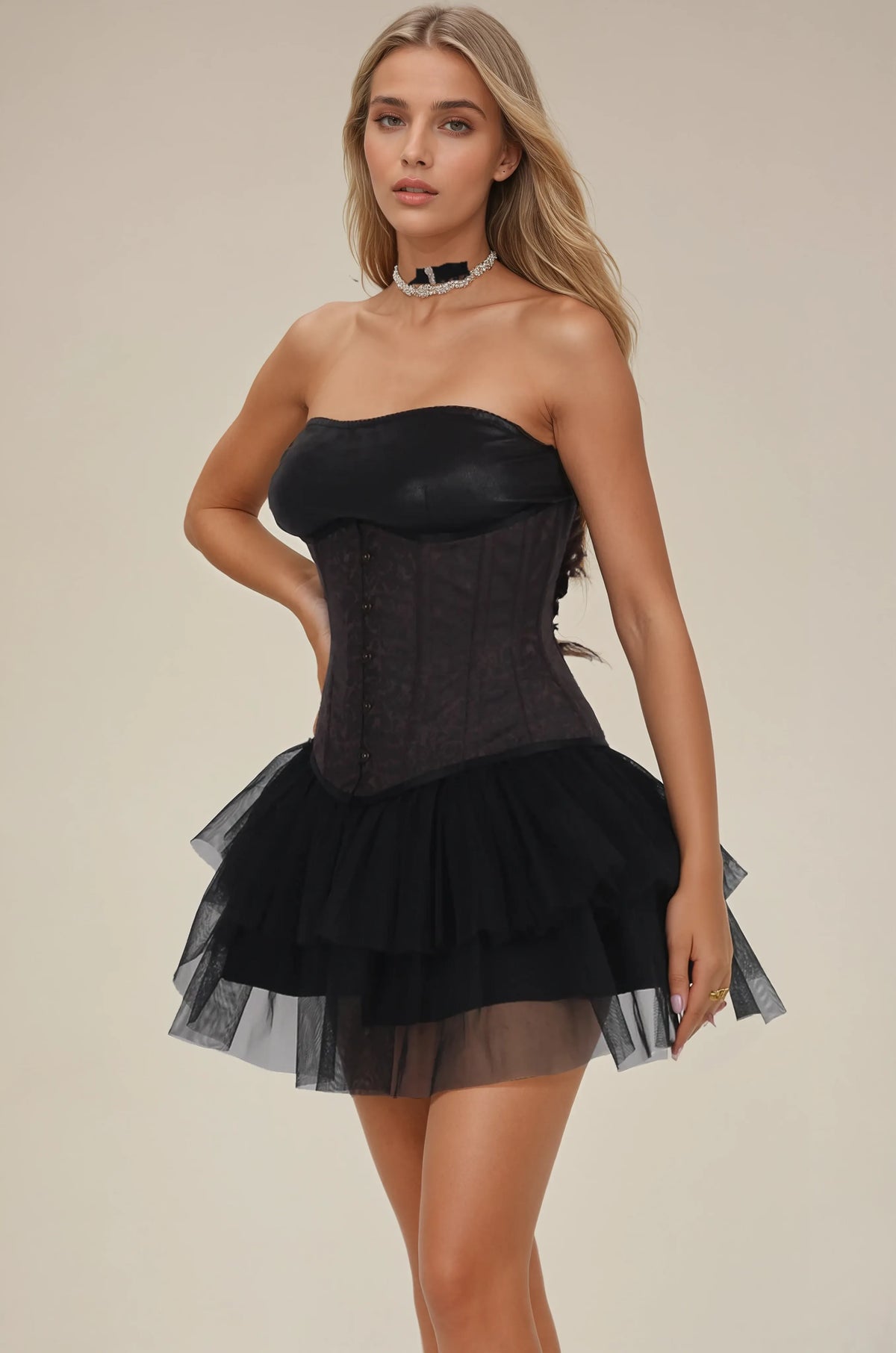 Ariel Brown Steampunk Underbust Corset