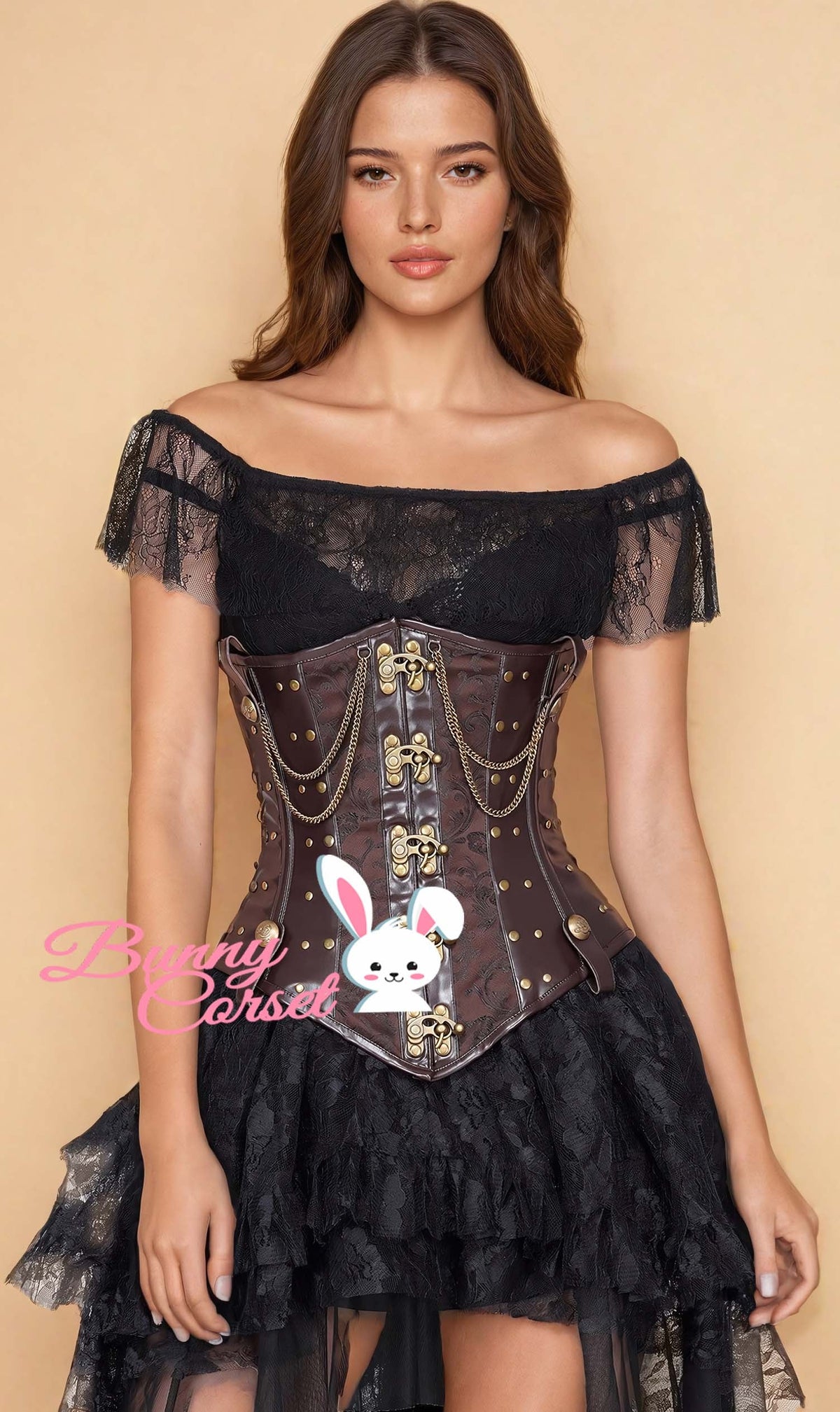 Dreda Steampunk Brocade Corset