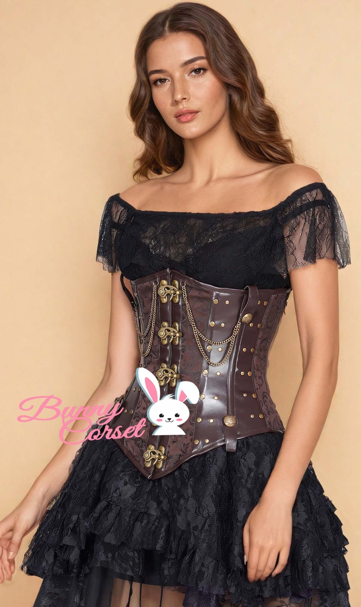 Dreda Steampunk Brocade Corset