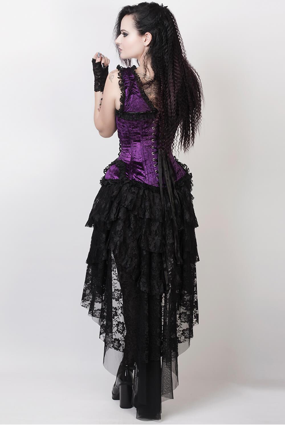 VG-19341 - Custom Made Burlesque Skirt in Black Lace