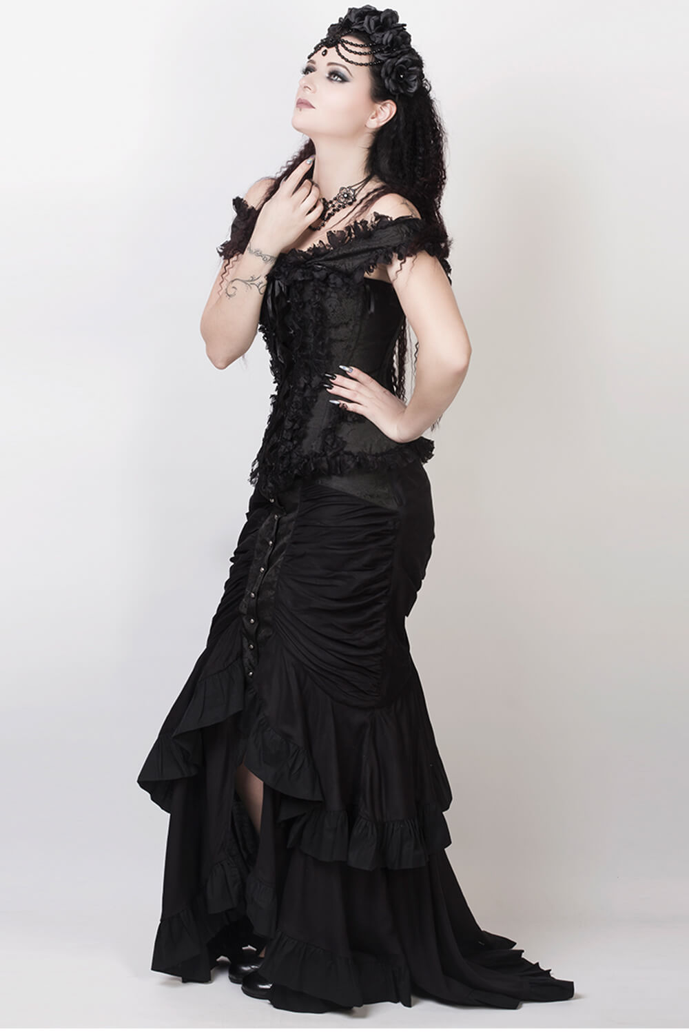 Laios Black Gothic Skirt