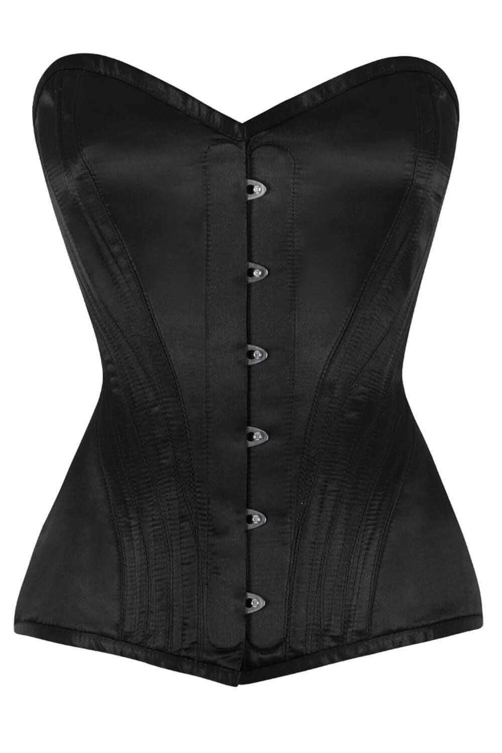 VGN-10053 - Custom Made Black Overbust Corset